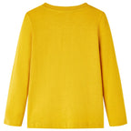 VidaXL Kindershirt met lange mouwen 92 okerkleurig