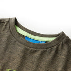 Vidaxl kindershirt met lange mouwen 92 gemêleerd kakikleurig