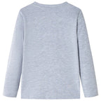 Vidaxl kindershirt met lange mouwen 128 gemêleerd grijs