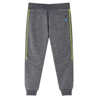 VidaXL Kinderjoggingbroek 116 gemêleerd grijs