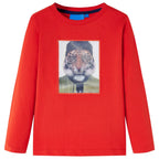 VidaXL Kindershirt met lange mouwen 104 rood