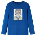 Vidaxl kindershirt met lange mouwen 140 donkerblauw