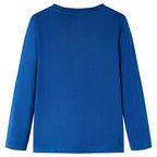 Vidaxl kindershirt met lange mouwen 140 donkerblauw