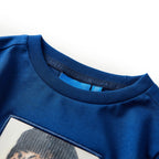 Vidaxl kindershirt met lange mouwen 140 donkerblauw