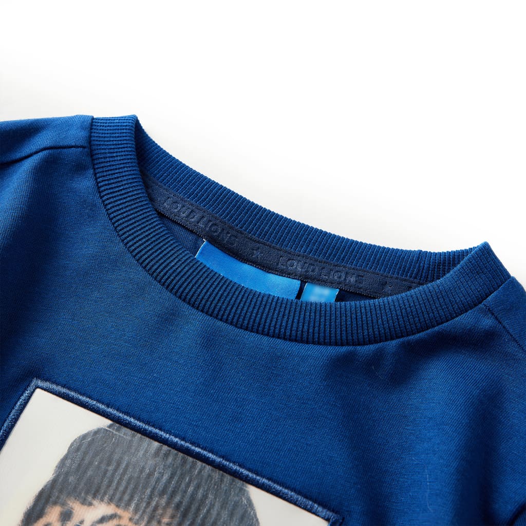 Vidaxl kindershirt met lange mouwen 140 donkerblauw