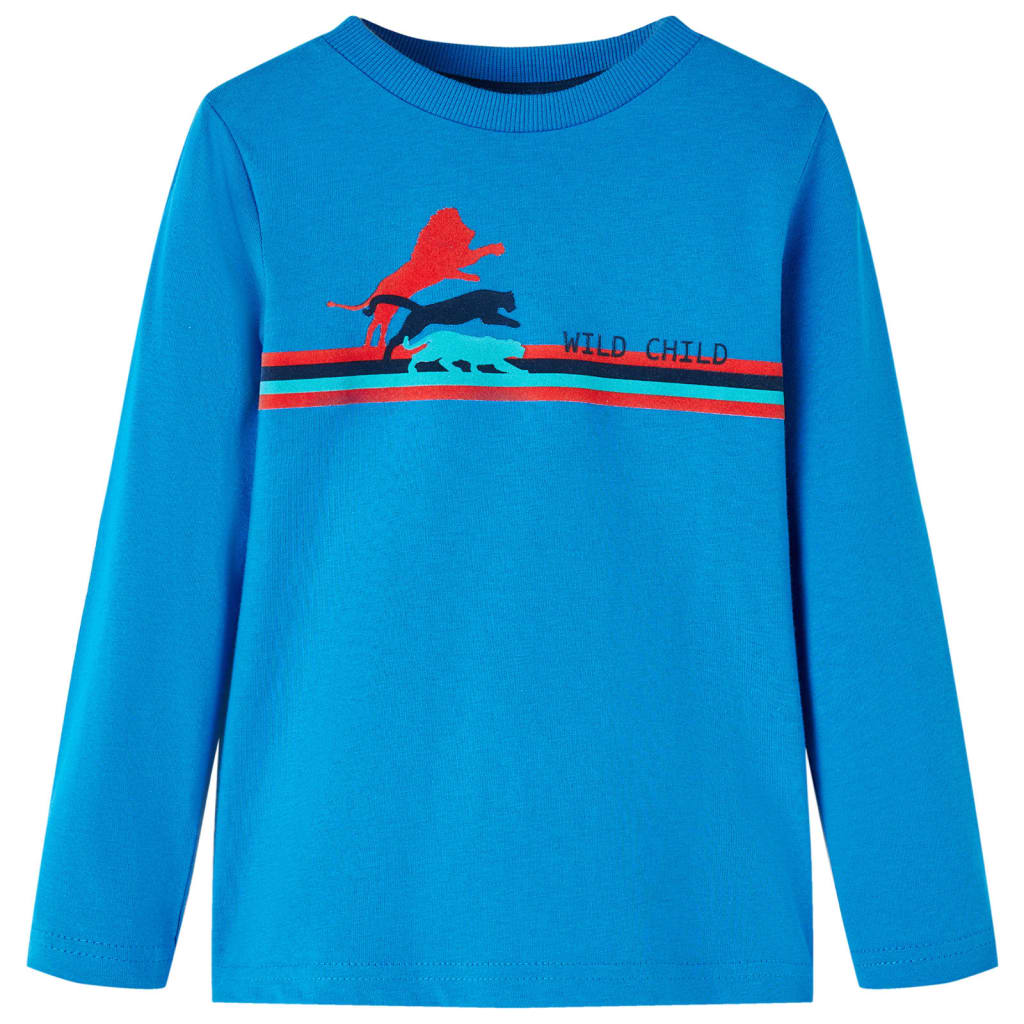Vidaxl kindershirt met lange mouwen 104 kobaltblauw