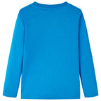 VidaXL Kindershirt met lange mouwen 128 kobaltblauw