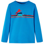 VidaXL Kindershirt met lange mouwen 140 kobaltblauw