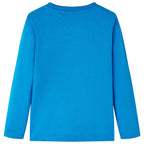 VidaXL Kindershirt met lange mouwen 140 kobaltblauw
