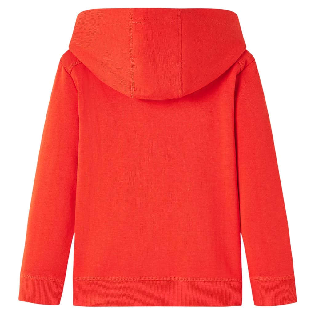 Vidaxl kindertrui met capuchon 92 rood