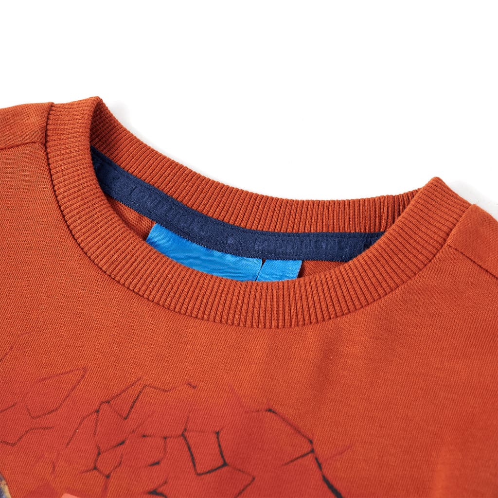 Vidaxl kindershirt met lange mouwen 92 lichtroestkleurig