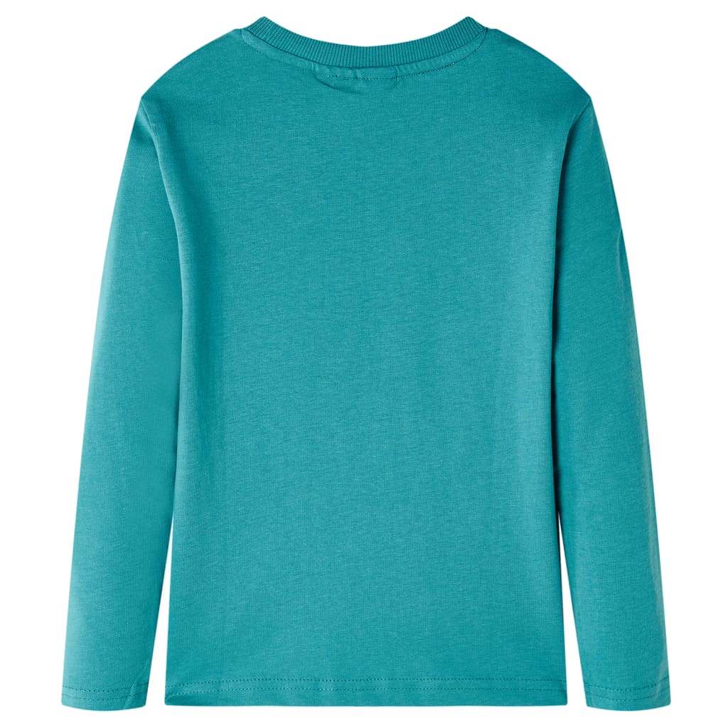 VidaXL Kindershirt met lange mouwen 140 donkerzeeblauw