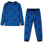 Vidaxl kinderpyjama met lange mouwen 104 petroleumkleurig