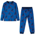 Vidaxl kinderpyjama met lange mouwen 116 petroleumkleurig