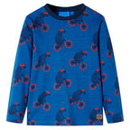 Vidaxl kinderpyjama met lange mouwen 128 petroleumkleurig