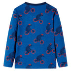 Vidaxl kinderpyjama met lange mouwen 128 petroleumkleurig