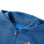 Vidaxl kindervest met capuchon 104 blauw