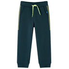 Vidaxl kinderjoggingbroek met trekkoord 140 mosgroen