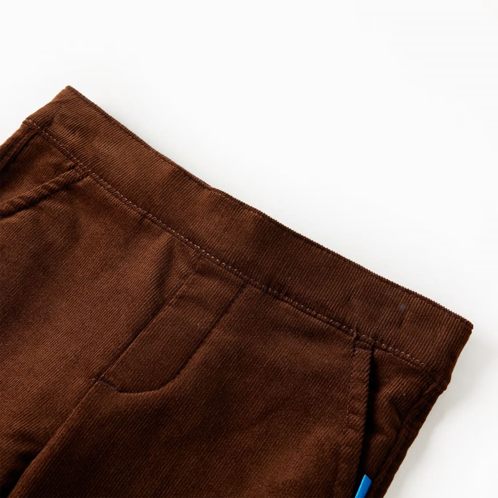 Vidaxl kinderbroek 92 cognackleurig