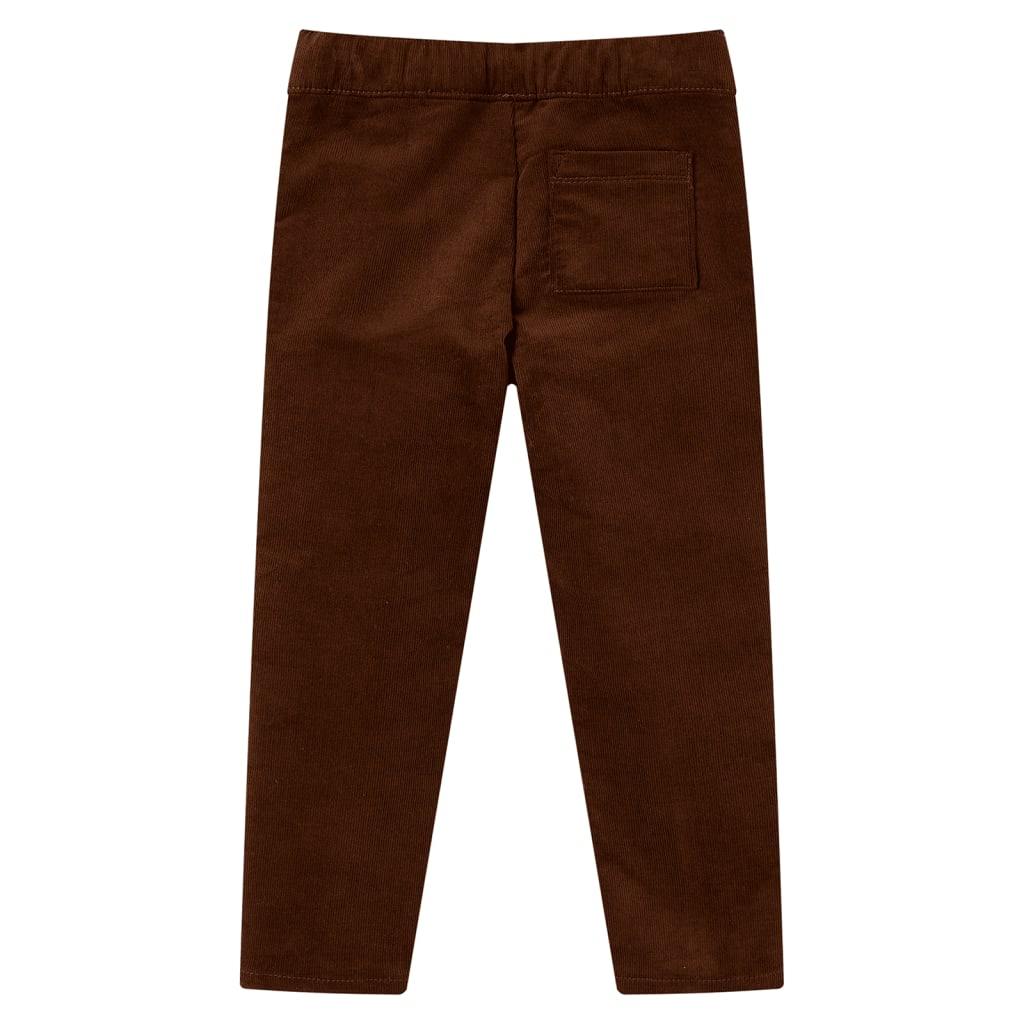 Vidaxl kinderbroek 104 cognackleurig