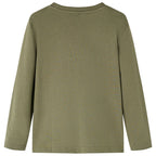 Vidaxl kindershirt met lange mouwen 104 kakikleurig