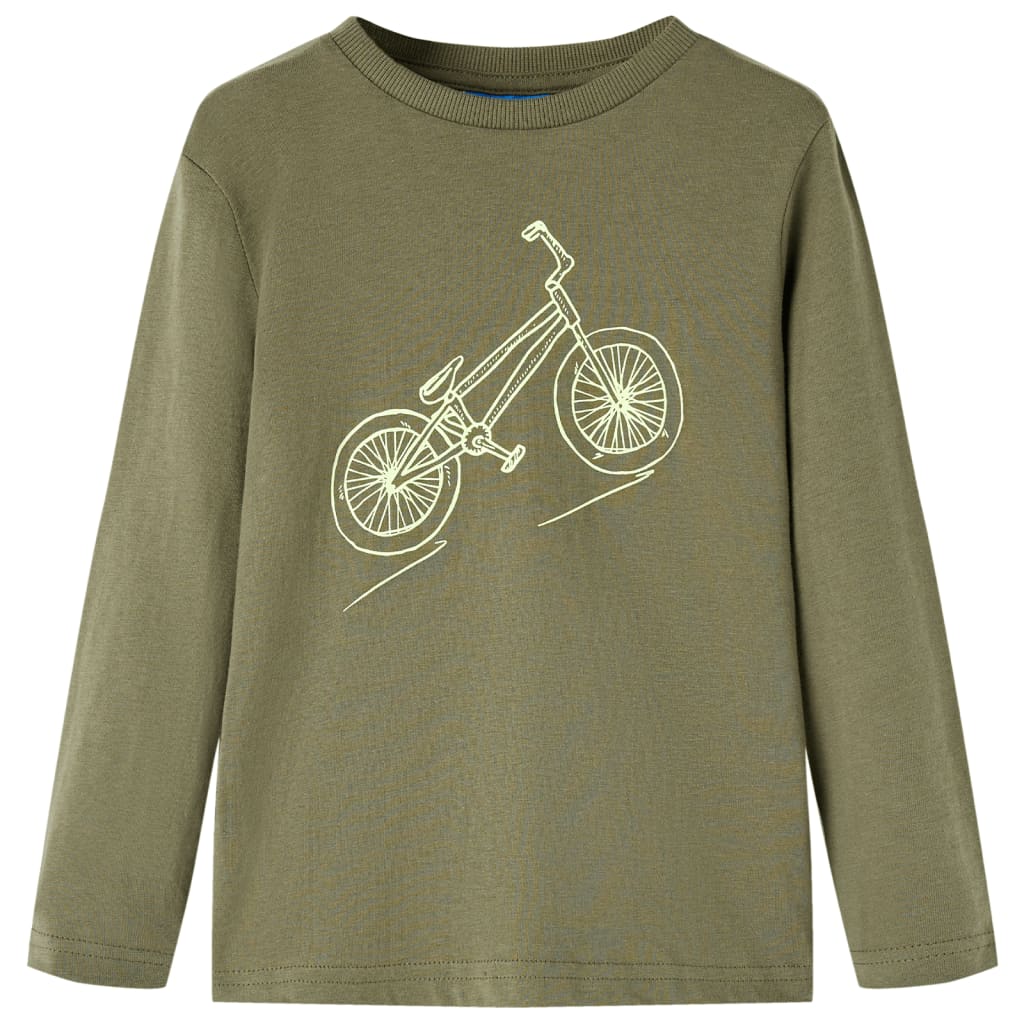 VidaXL Kindershirt met lange mouwen 140 kakikleurig