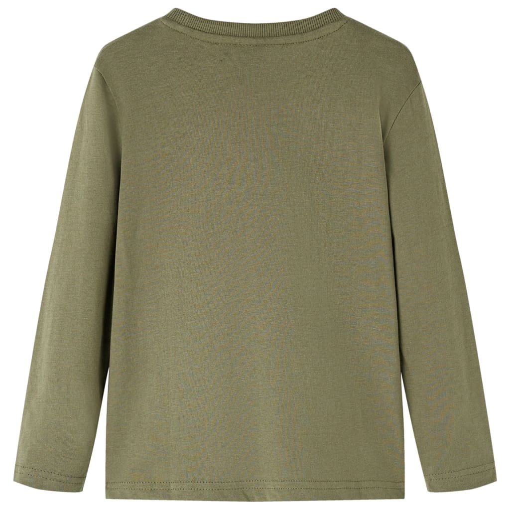 VidaXL Kindershirt met lange mouwen 140 kakikleurig