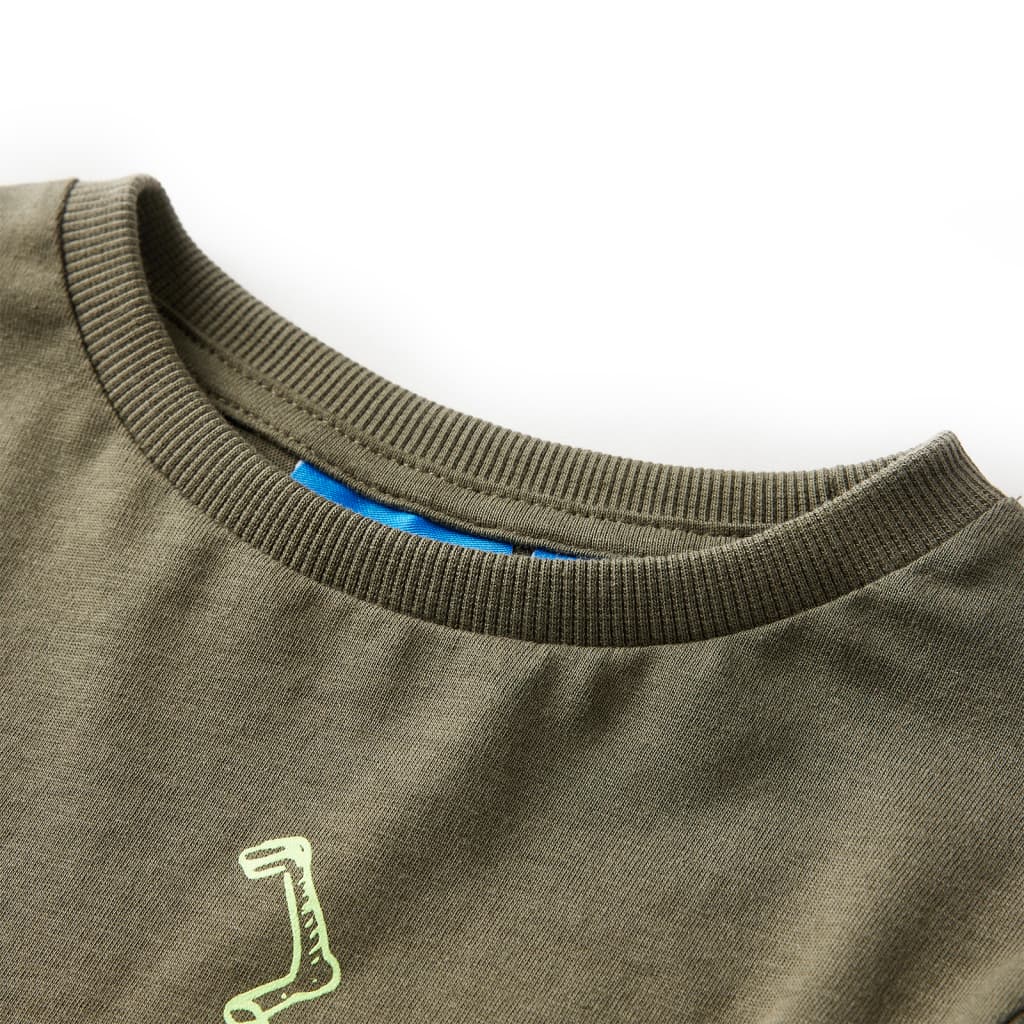 VidaXL Kindershirt met lange mouwen 140 kakikleurig