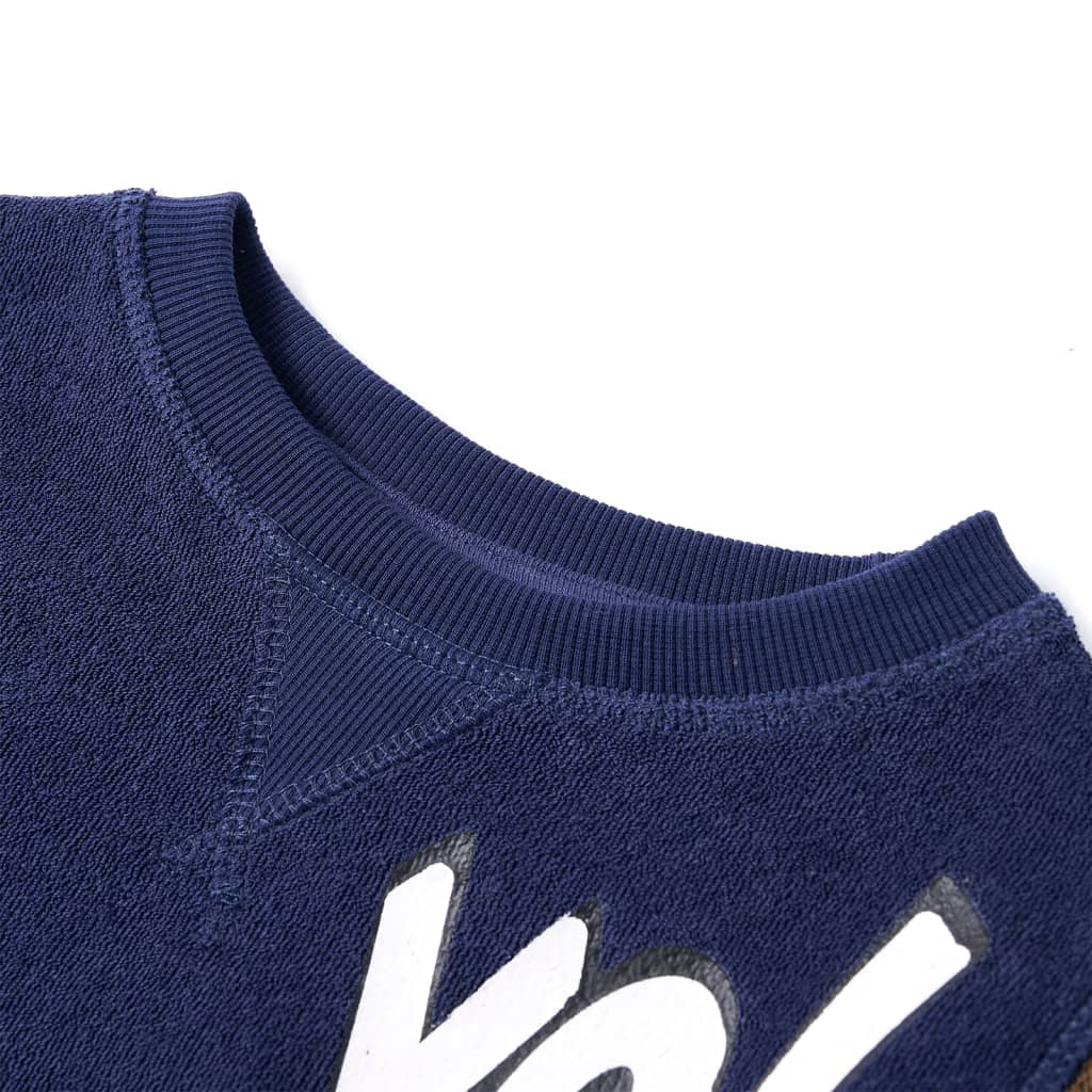 Vidaxl kindertrui 128 donkermarineblauw