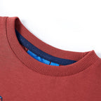 Vidaxl kindershirt met lange mouwen 104 roodbruin