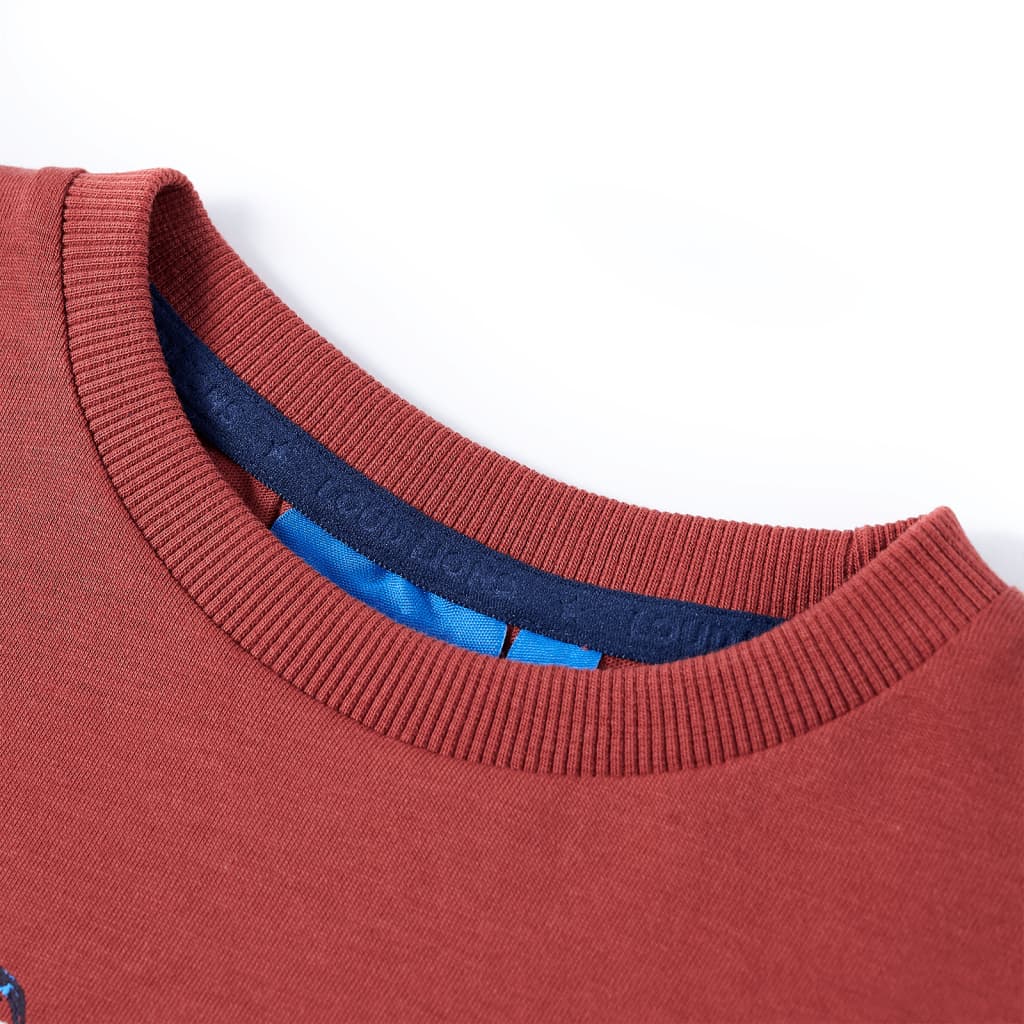 Vidaxl kindershirt met lange mouwen 140 roodbruin