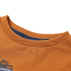 Vidaxl kindershirt met lange mouwen 92 donkerokerkleurig