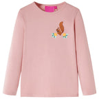 VidaXL Kindershirt met lange mouwen 140 lichtroze