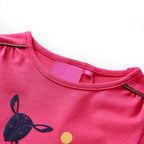 Vidaxl kindershirt met lange mouwen 128 felroze