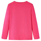 Vidaxl kindershirt met lange mouwen 140 felroze
