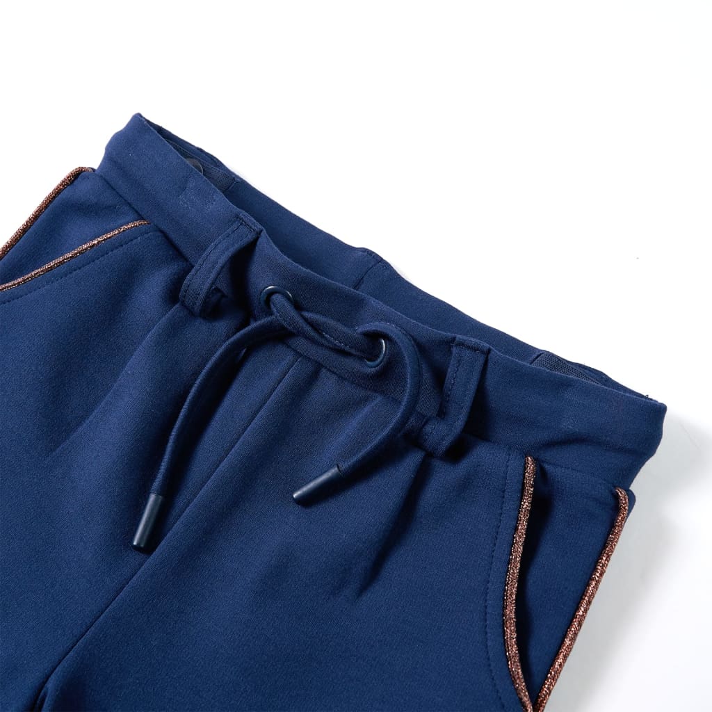 Vidaxl kinderbroek met trekkoord 92 marineblauw