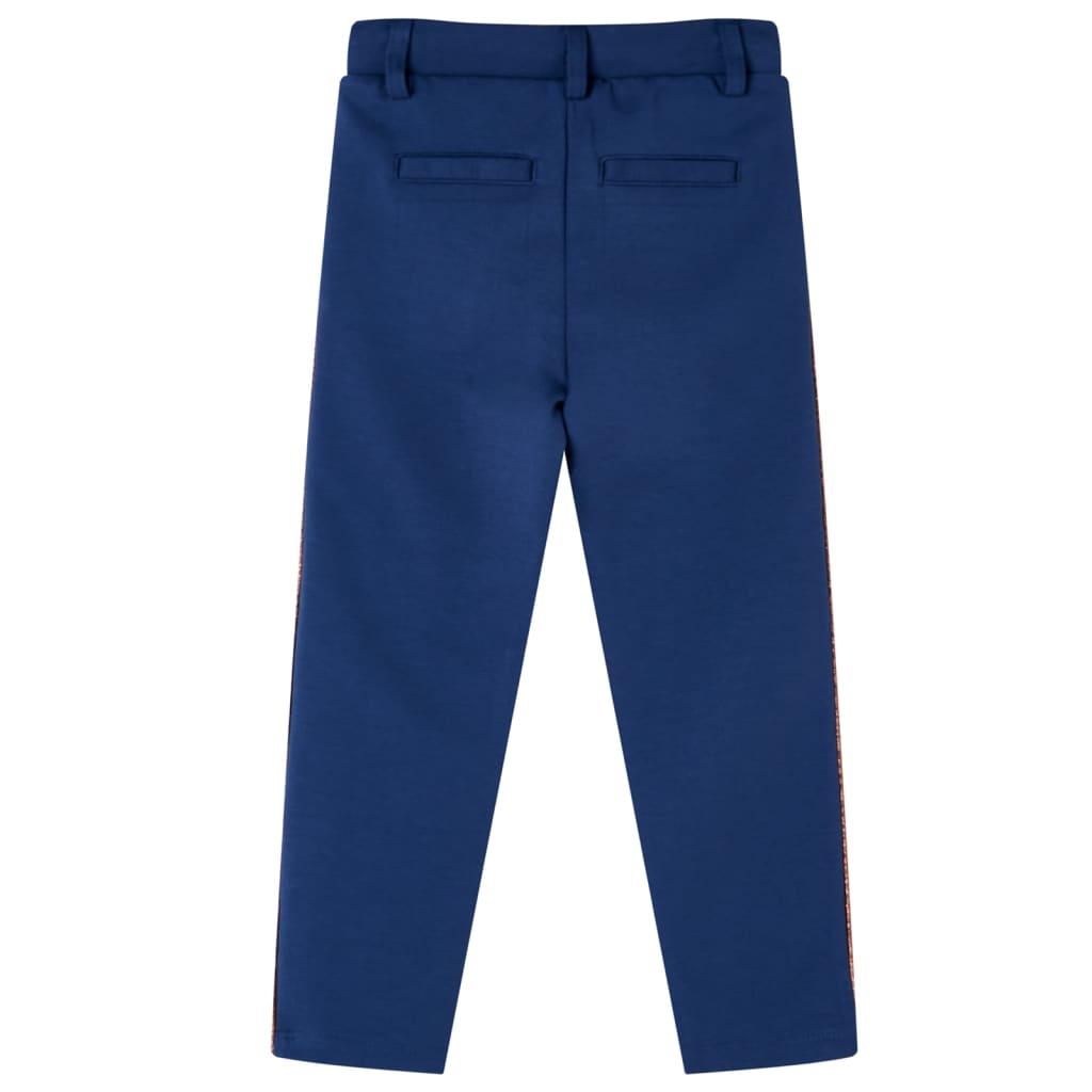 Vidaxl kinderbroek met trekkoord 104 marineblauw