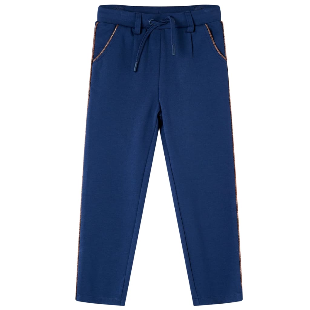 Vidaxl kinderbroek met trekkoord 140 marineblauw