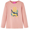 VidaXL Kindershirt met lange mouwen 104 lichtroze