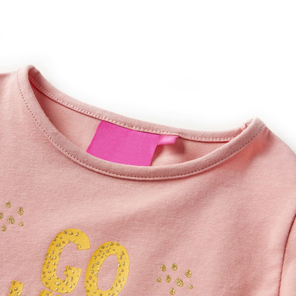 Vidaxl kindershirt met lange mouwen 140 lichtroze
