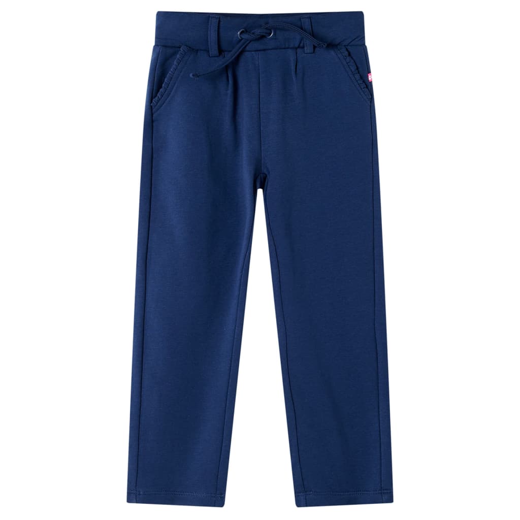Vidaxl kinderbroek met trekkoord 140 marineblauw