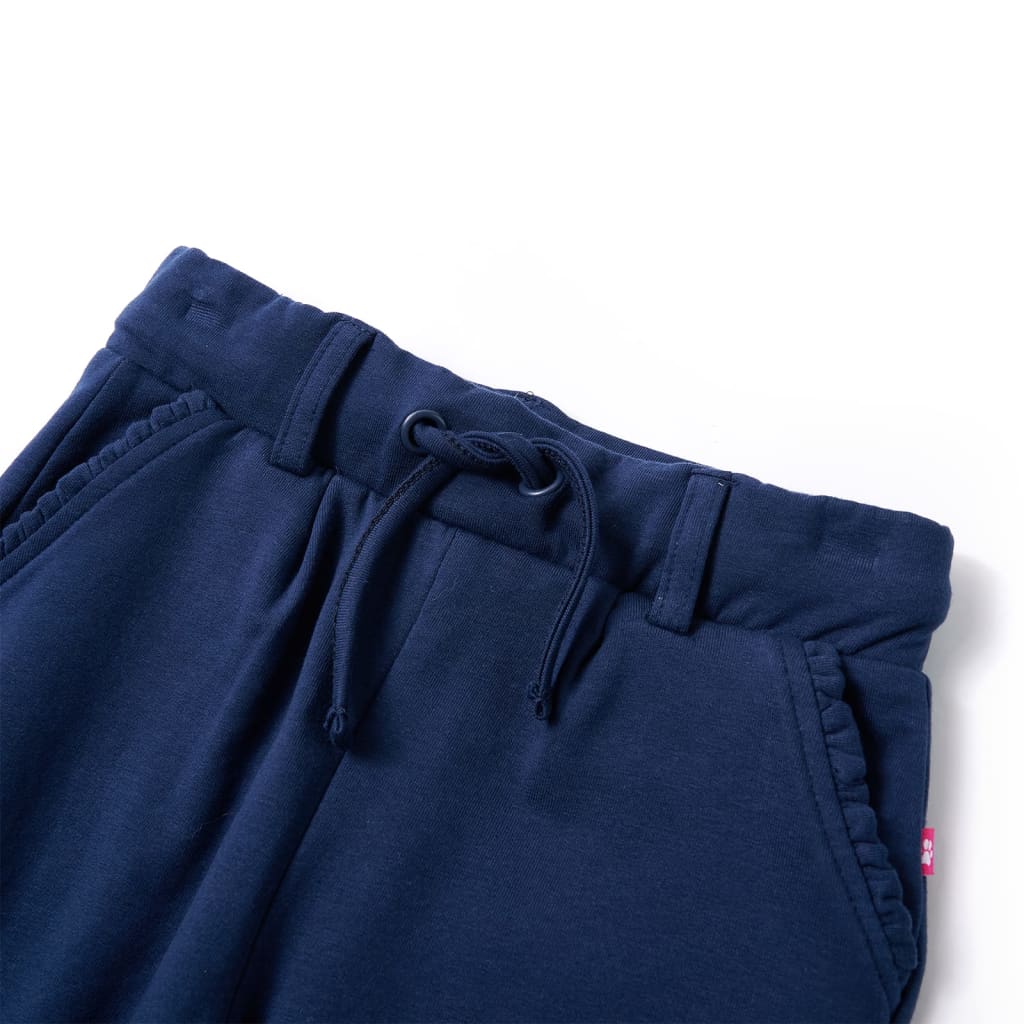 Vidaxl kinderbroek met trekkoord 140 marineblauw