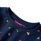 Vidaxl kinderjurk met lange mouwen 104 marineblauw