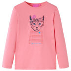 Vidaxl kindershirt met lange mouwen 104 roze