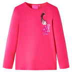Vidaxl kindershirt met lange mouwen 116 felroze