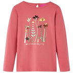 Vidaxl kindershirt met lange mouwen 128 oudroze