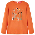 Vidaxl kindershirt met lange mouwen 92 oranjebruin