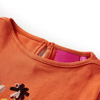 Vidaxl kindershirt met lange mouwen 92 oranjebruin