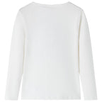 VidaXL Kindershirt met lange mouwen 92 ecrukleurig