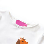 Vidaxl kindershirt met lange mouwen 104 ecrukleurig